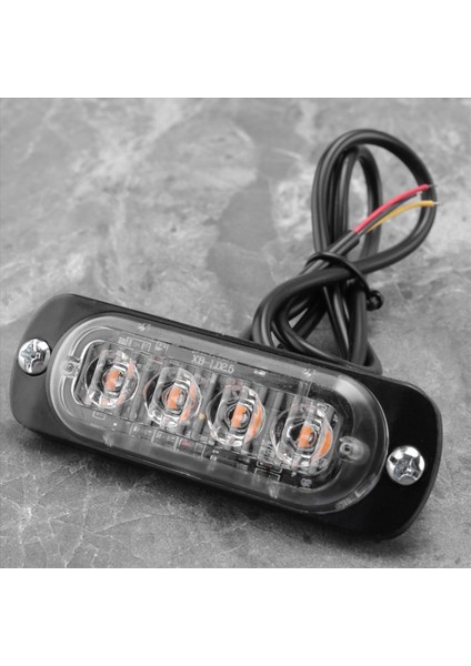 4pcs 4 LED Amber Recovery Flaş Işıkları 12V 24V Turuncu Izgara Arızası Yanıp Sönüyor (Yurt Dışından) fiyatları