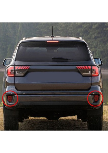 Araba Arka Sis Lambası Kapağı Kuyruk Sis Lambası Trim Stil Tarzı Işık Çerçevesi Ford Everest 2022 2023 2024 (Yurt Dışından) fırsatları