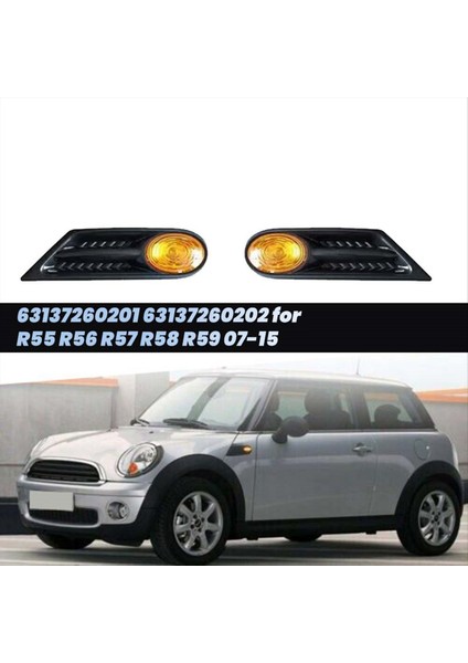 Yan Çamurluk Marker Lambası Mini Cooper Için Dönüş Sinyal Kabuğu R55 R56 R57 R58 R59 07-15 Ampul Olmadan 63137260201 L (Yurt Dışından) fırsatları