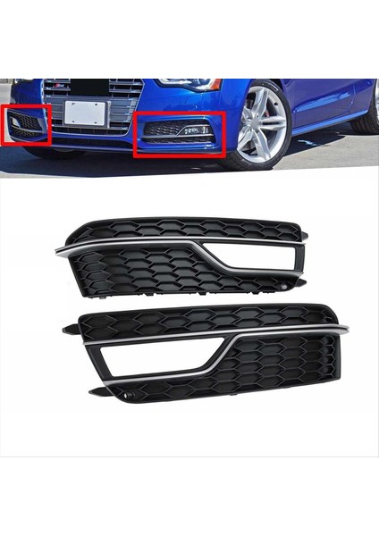 Sol Ön Tampon Sis Izgarası Izgara Kapağı Sis Lambası Audi A5 S-Line S5 2013-2016 8T0807681 8T0807682 Için Alt Izgara (Yurt Dışından) modelleri