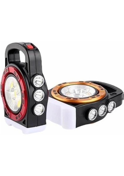 P-6678C Dış Mekan Solar Şarj Işığı Çok Fonksiyonlu Projektör Hazine Güçlü Işık El Fene modelleri