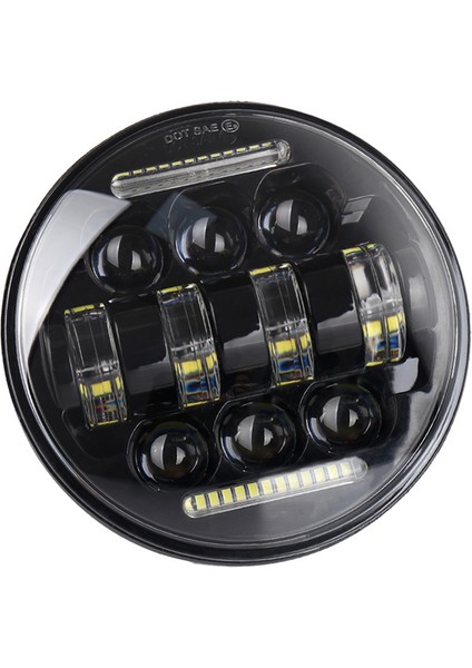 Harley Motorbikes Için Uygun 5 75 Inç Gündüz Koşu Işıkları Melek Gözleri Uzun ve Düşük Işın 12V LED Farlar (Yurt Dışından)