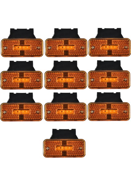 10PCS 12V 24V Boşluk Işığı Dönüş Sinyali Işık Uyarı Işık Kuyruğu Işığı Araba Kamyon Römorku LED Yan Işaret Işığı (Yurt Dışından)