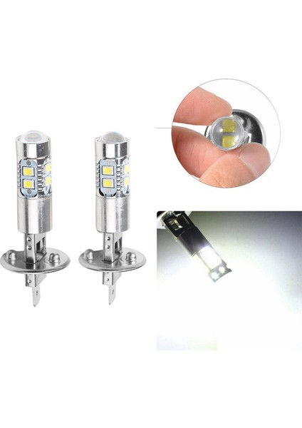 4pcs Araba Sis Lambası 100W H1 LED Far Ampulleri 6000K 2835 Smd 10LED Süper Parlak Araç Düşük Kireli Motosiklet Farları (Yurt Dışından)