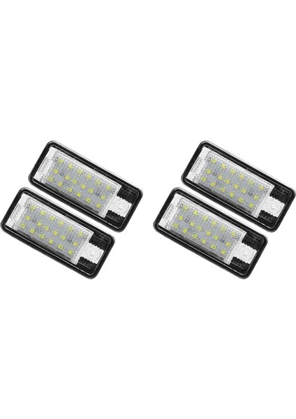 4pcs Araba LED Lisans Numarası Audi A3 S3 8p A4 B6 B7 A5 A6 4f Q7 A8 S8 C6 Için Beyaz Beyaz (Yurt Dışından)