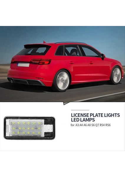 4pcs Araba LED Lisans Numarası Audi A3 S3 8p A4 B6 B7 A5 A6 4f Q7 A8 S8 C6 Için Beyaz Beyaz (Yurt Dışından) fiyatları