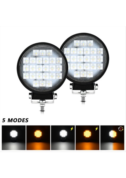 4 Inç Yuvarlak LED Iş Lambası 2pcs 72W Offroad Araçları Için Sel Lambası Kamyon Traktör Arabası Tekne Atv Utv (Yurt Dışından) modelleri