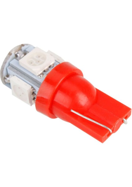 10 T10 W5W 168 194 Kırmızı 5050 Smd 5 LED Yan Ampul Lamba (Yurt Dışından)