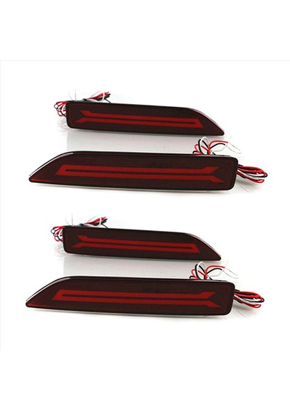 Honda Crv Cr-V 2008 2009 Için 4pcs 2009 Çok Fonksiyonlu LED Arka Tampon Işık Arka Sis Lambası Otomatik Ampul Işığı (Yurt Dışından)