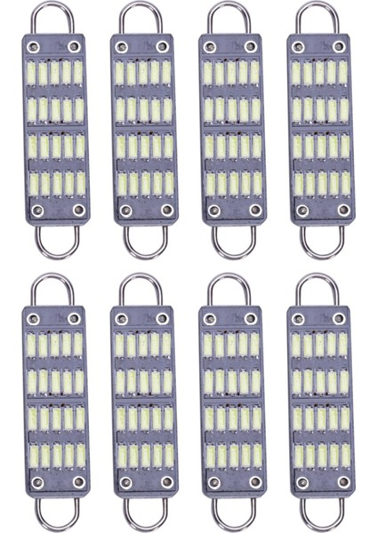 Ampul 44MM Parlak Beyaz Festoon LED Ampul 20 Smd Rijit Döngü 1 73 Inç Iç Kubbe Haritası LED Işıkları 561 567 564 8 Paket (Yurt Dışından)