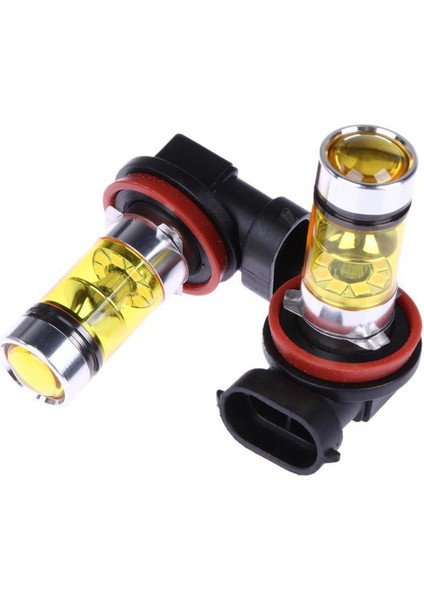 4 x Güçlü LED Işıklar 100W H8 H11 Sarı Sis Far 2828 20LED Far Lambası (Yurt Dışından) fiyatları