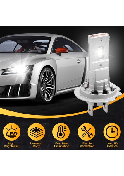 L1 H7 LED Far Ampulü 9-36V 8400LM Güçlü LED Araba Far 6000K Otomatik Far H7 LED Ampuller (Yurt Dışından) fırsatları