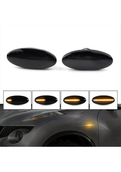 4x Araba Dinamik LED Fender Yan Işaretleyici Nissan Qashqai Dualis Için Sinyal Işıkları Juke Micra Micra Micra X-Trail (Yurt Dışından) fiyatları