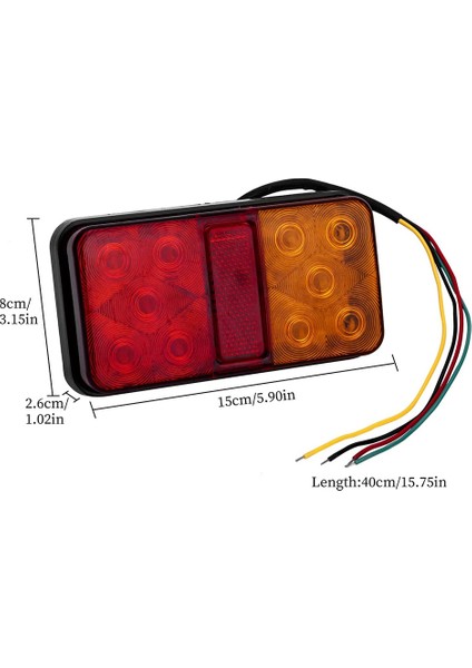 2pcs Araba LED Römork Kuyruk Işığı 12V-80V Kamyon Yan Işık 10LED Kamyon Turn Sinyal Işık Kamyon Tekne Pikap Rv Utv (Yurt Dışından) fiyatları