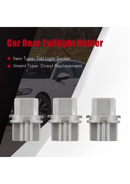 6pcs Araba T20 Soket Fren Kuyruk Lambası Arka Işık Soket Tutucu Honda Acura Accord Civic T20W 33515-S50-003 (Yurt Dışından) indirimleri