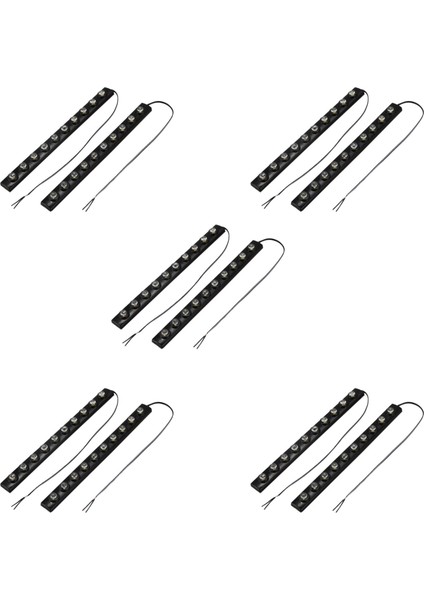 6 x 20W Gündüz Koşu Işıkları Otomatik Drl LED Sürüş Işıkları 10 Cob LED Araç Buluş 200LM Dc 12V (Beyaz Işık) (Yurt Dışından)