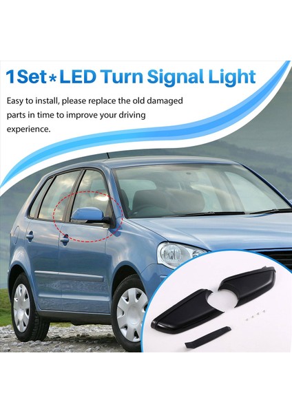 Dinamik Blinker LED Turn Sinyal Işığı Göstergesi Vw Polo Mk4 9n 05-09 Skoda Octavıa Mk2 1z 04-10 (Yurt Dışından) modelleri