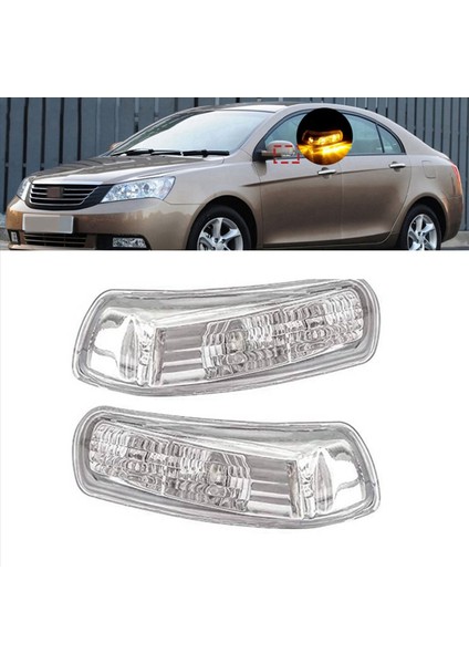 2paır LED Dikiz Aynası Işıkları Kapı Kanat Aynan Turn Sinyal Geely Emgrand 7 Ec7 EC715 EC718 Yan Ayna Gözcü (Yurt Dışından) fiyatları