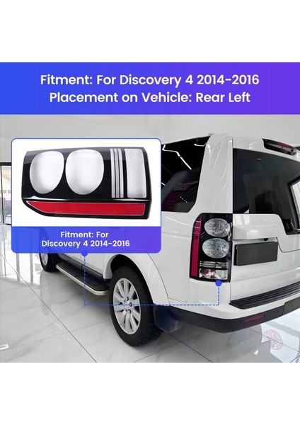 Araba Arka Sol Lamba Kuyruk Lambası Kapağı Arka Lamba Kabuğu Land Rover Discovery Için Abajur 4 2014-2016 (Yurt Dışından) fırsatları