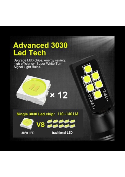 4x Hb4 9006 LED Fog Fakibi Ileri 3030 Smd Gündüz Çalışan Drl Lambası Cool White 6000K (Yurt Dışından) fırsatları