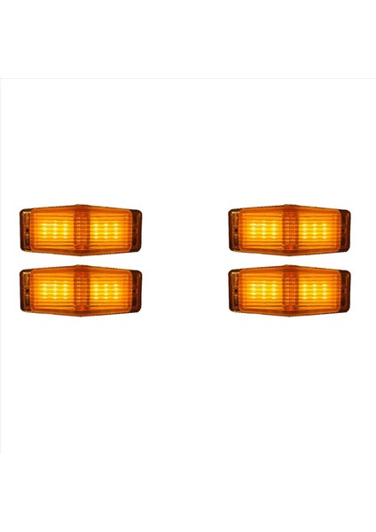 4pcs LED Işaretleyici Işıkları Ön Çift Brülör Göstergesi Lamba Için Scania Volvo Adam Benz Kamyon Kamyonu Ön Izgara Işık (Yurt Dışından)