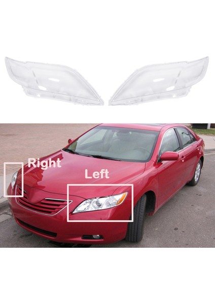 Toyota Camry Için 2006 2007 2008 Çifti Araba Far Kapağı Şeffaf Abajur Kabuğu (Sol + Sağ) (Yurt Dışından) fiyatları