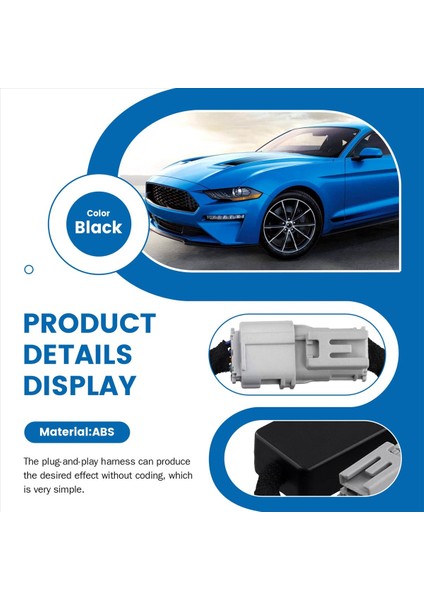 Tail Işıkları Dinamik Dönüş Sinyal Adaptör Kablo Demeti Göz Kırpma Modül Kitleri (8pin Ab Au) Ford Mustang 2020-2024 (Yurt Dışından) fırsatları