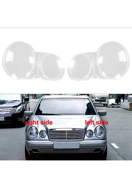Mercedes-Benz W210 E200 E220 E230 E350 1995-2003 Kafa Işık Kapağı Lens Şeffaf Abajur Far Kabuğu (Yurt Dışından) modelleri