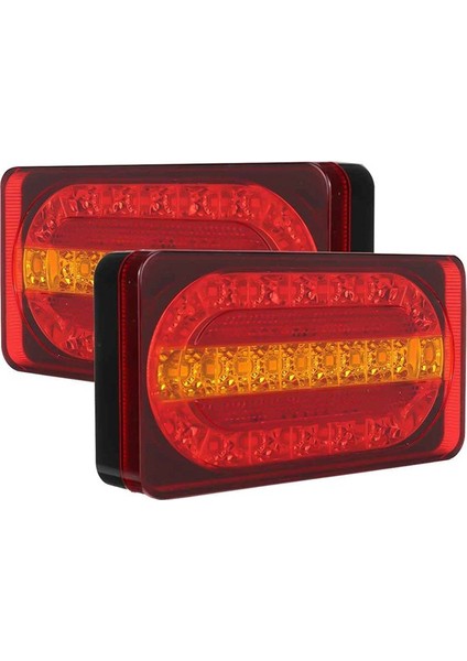 12V Araba LED Arka Lamba Fren Göstergesi Dönüş Sinyali Işıkları Su Geçirmez Arka Mola Lambası Keravans Kamyon Minibüsü Için Evrensel (Yurt Dışından)