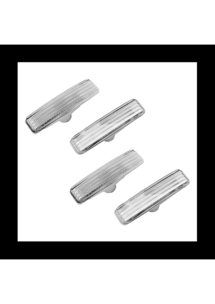 2 Çift Ön Çamurluk Yan Işaretleyici Işık Lambası Muhafazası Bmw 5 Serisi E39 1997-2003 63148360589 (Yurt Dışından)