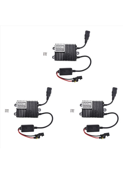 3x 12V Slim 100W Hıd Balast Yedek Xenon Işık Balast Hızlı Başlangıç Ultra Sözleşmesi (Yurt Dışından)
