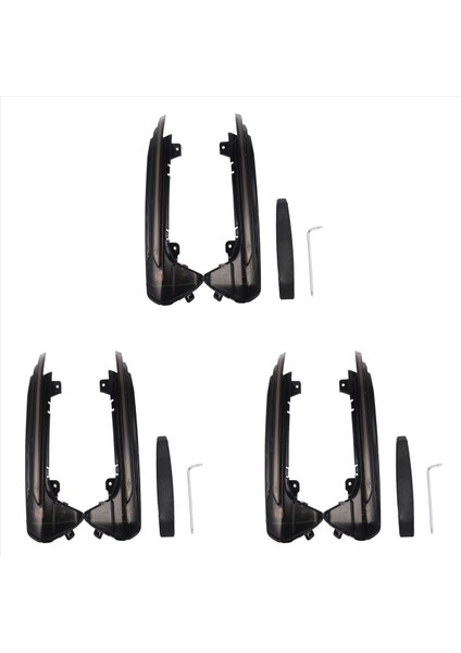 6x Araç LED Dinamik Dönüş Sinyali Işık Dikiz Yan Ayna Işık Göstergesi Audi A6 Rs6 4g C7 7 5 2012-2018 (Yurt Dışından)