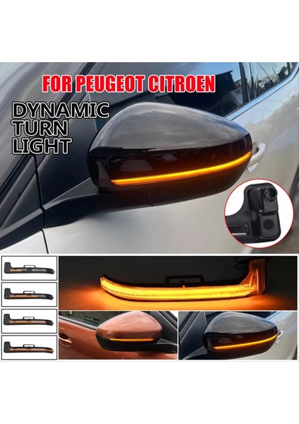 Araba Arka Görünüm Aynası Dinamik Dönüş Sinyal Işık Gösterge Lambası 1618048680 1618048780 Peugeot 3005 5008 Citroen C5 A (Yurt Dışından) fırsatları