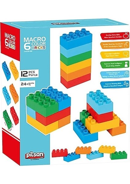 03 555 Makro 6 Renkli Tuğla Bloklar fırsatları