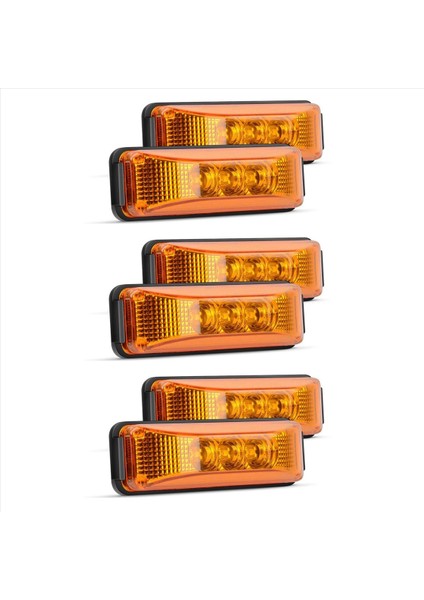 6 Adet 3 9 Inç 3 Leds Kamyon Römorku Ön Arka Yan Işaretleyici Işık Göstergesi Lamba Kaya Işığı Römork Için Kaya Işığı (Yurt Dışından)