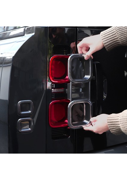 20-25 Land Rover Defender 90 110 130 Füme Siyah Arka Lamba Kapağı Araba Işığı Koruması Için Arka Lamba Koruma Kapağı (Yurt Dışından) indirimleri