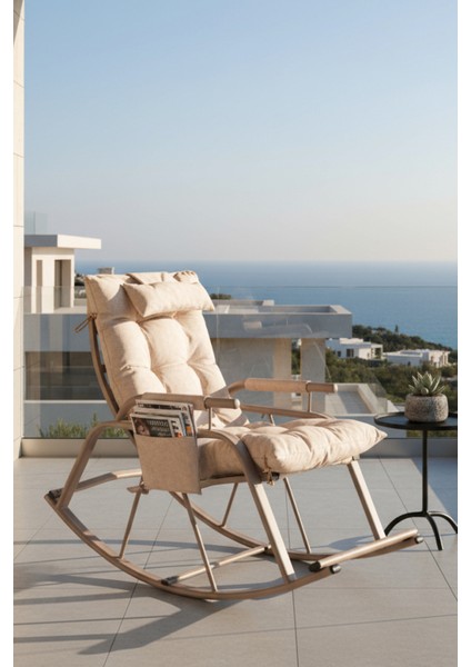 RELAX Sallanan Sandalye, Minderli Baba Koltuğu, Metal Tv Koltuğu, Dinlenme Koltuğu, Emzirme Koltuğu