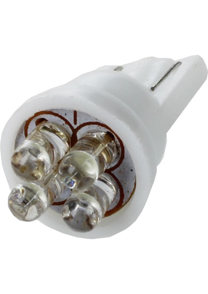 10 x Araba Beyaz 4 LED T10 168 Ampul Işık Lambası 12V (Yurt Dışından)