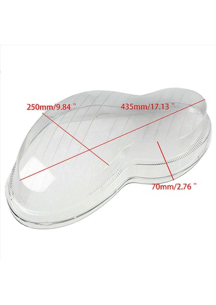 3x Araç Ön Far Şeffaf Lens Lens Lens Kabuk Kapağı Mercedes Benz 2001-2007 W203 C Sınıfı C180 200 230 260 (Yurt Dışından) fiyatları