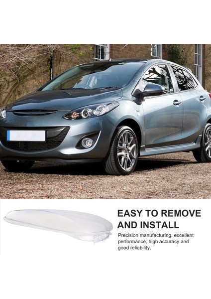 Araba Sağ Far Kabuk Lambası Gölge Şeffaf Kapak Far Cam Far Lens Kapağı Mazda 2 2007-2012 (Yurt Dışından) indirimleri