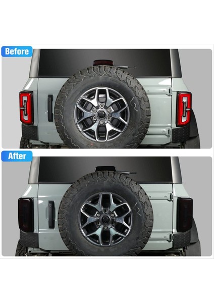 Füme Kuyruk Işık Kapağı ve 3 Fren Işık Örtüsü Ford Bronco 2021-2023 Dış Aksesuarlar Için Korumalar (Yurt Dışından) fırsatları