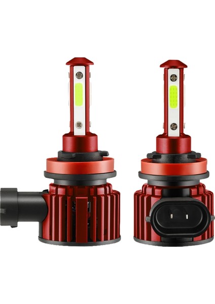 1paır 4 Stıdes H8 H9 H11 LED Combo Kafa Işığı /düşük Işın Ampul Süper Parlak Buz Mavisi 8000K (Yurt Dışından)