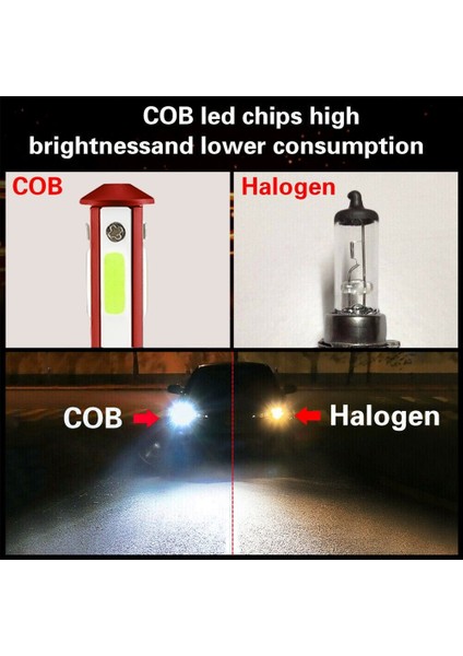 1paır 4 Stıdes H8 H9 H11 LED Combo Kafa Işığı /düşük Işın Ampul Süper Parlak Buz Mavisi 8000K (Yurt Dışından) modelleri