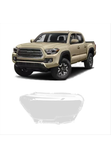 Araba Far Lens Kapak Head Light Lamba Lambası Toyota Tacoma Için 2016-2018 Sol (Yurt Dışından) indirimleri