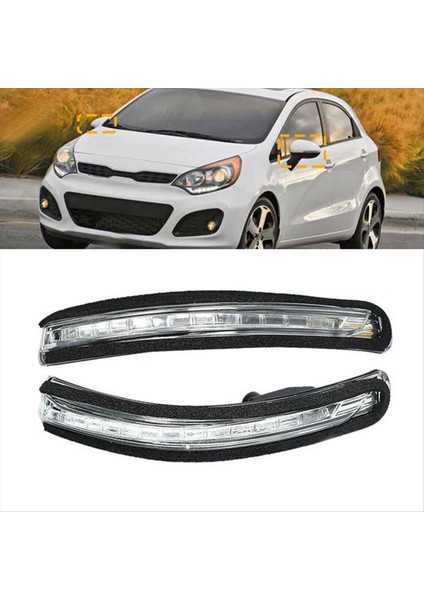 Araba Dikiz Aynası LED Dönüş Sinyali Işık Aynası Göstergesi Lambası Kia Rio Için Yanıp Sönen Işık 12-16 87624-1W000 87614-1W000 (Yurt Dışından) fiyatları