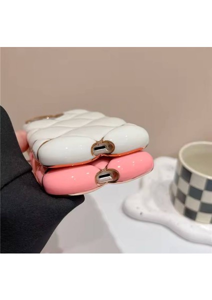 Apple Iphone 11 Yumuşak Silikon Kılıf Darbeye Dayanıklı Kapak Altın Çizgili Mavi Baklava . fiyatları