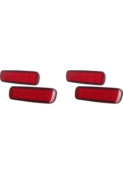 4x Araba LED Arka Tampon Reflektör Fren Lambası Toyota Land Cruiser 100/CYGNUS LX470 Için Kuyruk Lambası (Yurt Dışından)