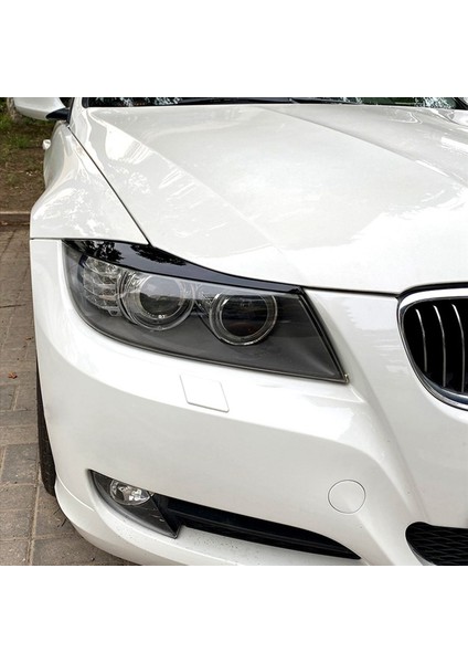 4x Için Bmw 3 Serisi E90 E91 320I 330I 2005-2012 Ön Far Kapağı Garnitür Strip Kaş Kapak Etiketi Parlak Siyah (Yurt Dışından) indirimleri