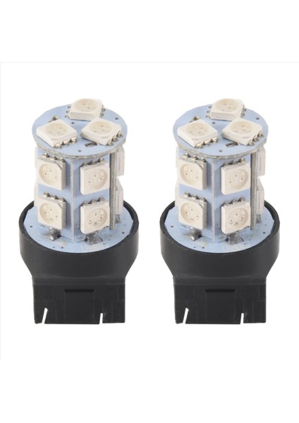 2x Kırmızı T20 7443 380 W21/5W Araba 13 Smd 5050 LED Durdurma Tail Fren Işıkları Ampuller (Yurt Dışından)