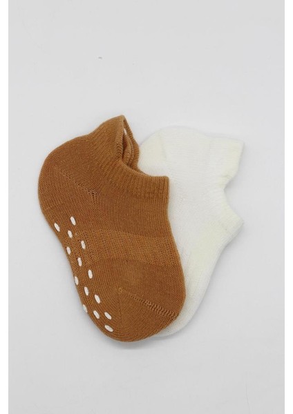 Nessiworld 2'li Sneakers Kaymaz Colours Penye Çorap BS20104 Ekru Hardal fırsatları